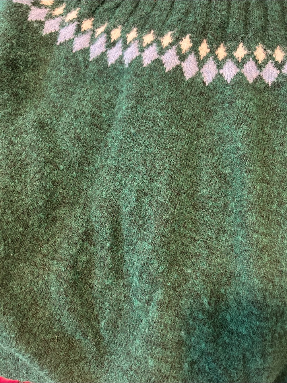 NWT croft & barrow Green Fair Isle Sweater Size Large - Picture 8 of 8